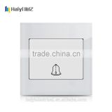 British CE approve electric light glass bell push switch, wall switch and socket