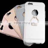 Aluminum Full Cover Hard Mobile Phone Case Alloy Case With Ring Holder For IPhone 6S 6 thumbnail-5