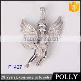 Christmas Gift Pendant Angel Neacklace 925 Silver Pendant Wholesale thumbnail-4