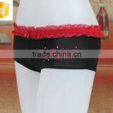 Hot Sell Comfortable Sexy Girls Panty,lace Waistband and Printed Panty thumbnail-3