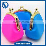 Candy Color Waterproof Rectangle Shape Silicone Rubber Coin Holder Purses for Makeup Silicone Bag thumbnail-3