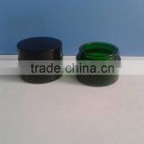 Good quality fast delivery time 30g green Day Night Cream Glass Cosmetic Jar