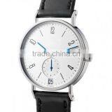 316L Stainless Steel Case Sapphire Crystal Quartz Movement Small Dial Second Hand 100% Genuine Leather Vogue Watch thumbnail-2