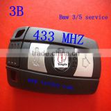 Top key for Bw 3 service 3 button remote smart key 433mhz