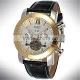 New Fashion Cool JARAGAR Watches Men Luury Brand Sports Military Automatic Mechanical Tourbillion Wristwatches Leather Strap thumbnail-4