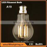 Factory Price A19/A60 3Watt Dimmable Lantern Edison LED Clear Bulb E27 Socket thumbnail-2