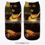 fashion mens styles high quality 3d digital full print colorful ankle socks sports unisex custom hot sale stretch spandex