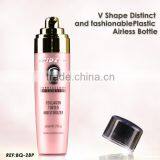 v shape purple plastic 90ml 60ml bottle