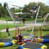 2015 Hotsale 4-station Bungee Trampoline,bungee Jumpings Quality Choice