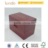 Handmade large capacity red wooden packaging boxes