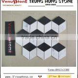 Black and White Cube 3D Marble Mosaic for Modern Decoration thumbnail-1