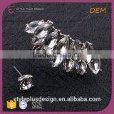 E74860K03 New Fashion Tanzanite Small Earrings Top Woven Thread Silver Handmade Earring thumbnail-2