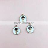 Custom alloy enamel women Cameo charm