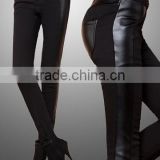 new style women plus-size pu cloth joint thick pants&trousers