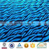 100%polyester Animal Zebra Print Brush Upholstery Velboa Fabric