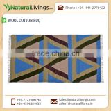High Quality Wool Cotton Rug with Attractive Color Combination