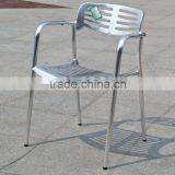 Outdoor Morden Aluminum Furniture Stacking Armchair YC023 thumbnail-1