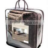 100%polyester Knit Solid Reversiblel Blanket thumbnail-1