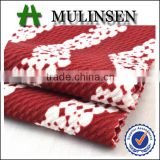 Shaoxing knit poly print jacquard rice design lycra textile fabric for dress