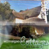 Calendar Cottage Theme: 12 Month Calendar Different Scenes Each Month