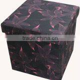 Beautiful! Printing Poly Canvas Foldable Storage Ottoman thumbnail-1