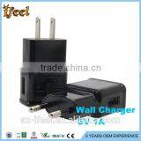 Mini EU/US Plug Home Travel Dual Port AC USB Wall Charger for IPhone for Samsung thumbnail-2