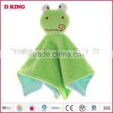 Super Soft Plush Velour Green Frog Baby Comforter thumbnail-1