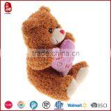 Yangzhou Manufacturer Lovely Cheapest Plush Toys Loving Heart Teddy Bear for Valentine thumbnail-2