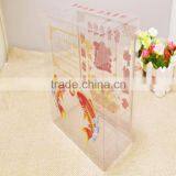 Clear Laser Golden PVC Cookies Packing Box thumbnail-2