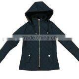 Apparel Stocks Lady Warm 75D Polyester Padded Jacket With Hoody thumbnail-1