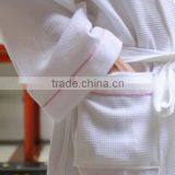 Kinitted Waffle Bathrobe TC 65% Cotton 35% Polyester Hotel Thin Bathrobe thumbnail-1