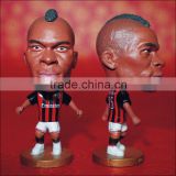Custom 2014 New Product Football Soccer Star Doll Toy Action Figure AC Milan Balotelli Kaka Shaarawy Home Jersey Made In China