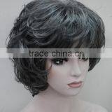 Black With c Aged Women Elderly Fluffy Wig N530 thumbnail-2