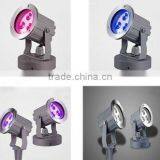 Wholesale IP65 Single Color/RGB 9W Led Garden Light Outdoor 3x3W thumbnail-1