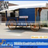 New hot sale mobile food cart for selling coffee food van with kiosk trailer