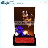 Wireless Food Court Call Restaurant Waiter Calling System Call Button With Menu Stand thumbnail-2