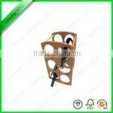 New Design 3 Bottle Bamboo Wine Glass Rack thumbnail-5