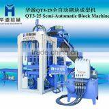 Concrete Block Making Machinery for Small Industries QT3-25 Semi-automatic Brick Machine Made in China thumbnail-2
