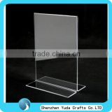 Factory Wholesale Double Sides Clear Menu Holder, Acrylic Label Holders, Vertical Acrylic Sign Holder