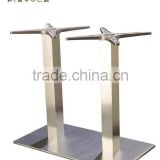 Double foot aluminum square tubeTable Base outdoor dining table base