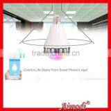 2015 Colorful Bulb Portable Mini LED Light Bluetooth Speaker With Remote Control,bulb Speaker