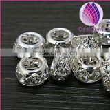 Wholesale Big Hole Pave Crystal All Types of Alloy Beads forJewelry Making