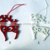 Christmas Felt Stars/deer/tree Hanging Decoration Xmas Tree Ornament Gifts in Red and White thumbnail-2