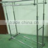 Double Rail Display Racks and Stands for Garments
