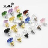 Clear Zinc Alloy Furniture Cabinet Wardrobe Octagonal Crystal Knob thumbnail-5