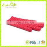 Longer 34cm Ticker 230G 3 Fingers Kitchen Silicone Oven Mitt, BBQ Gloves thumbnail-4