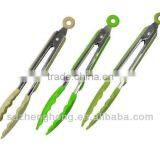 Food Grade Kitchen Utensils Metal Silicone Food Tong