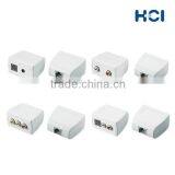 RJ45 8P8C UTP Jack to RCA Stereo Audio and S-Video Adapter thumbnail-3