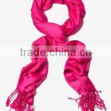 Rose Pink Pasmina Viscose Scarf Pashmina Scarves Viscose Shawl Pasmina Scarf thumbnail-6