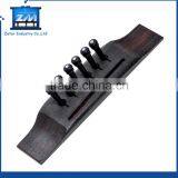 Yueton Pack of 2 Sets Black and White Plastic Bridge Pins & Saddle & Nut Replacement Parts for Acoustic Guitar thumbnail-6